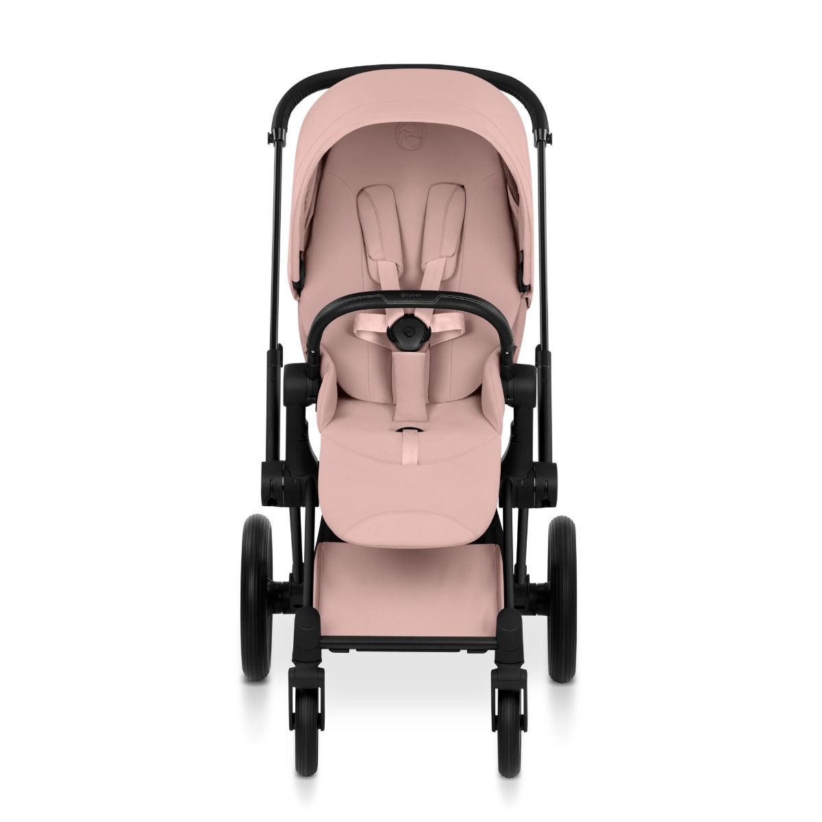 Cybex Priam, Style Collection, Komplett Barnevogn, New Generation, Matt Black/Peach Pink