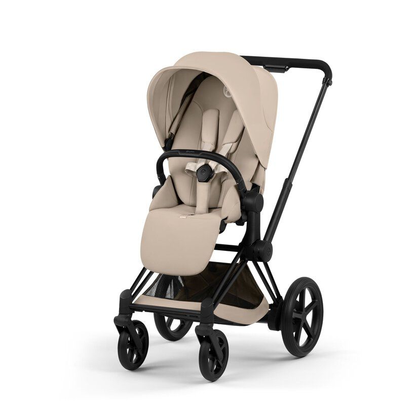 Cybex ePriam, Matt Black/Cozy Beige, Komplett barnevogn, New Generation