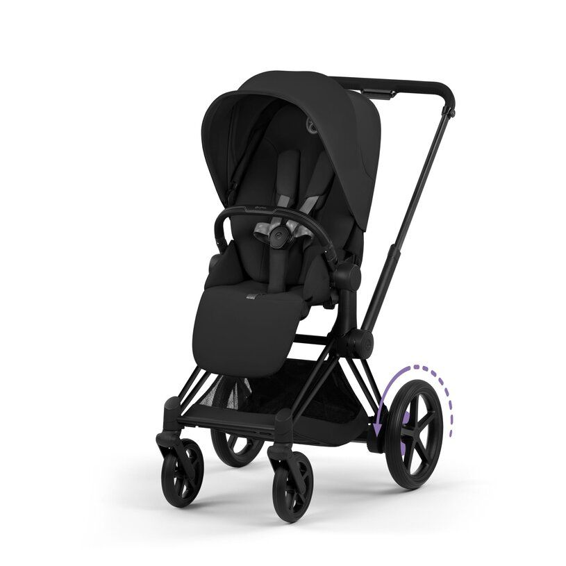 Cybex ePriam, Matt Black/Sepia Black, Komplett barnevogn, New Generation