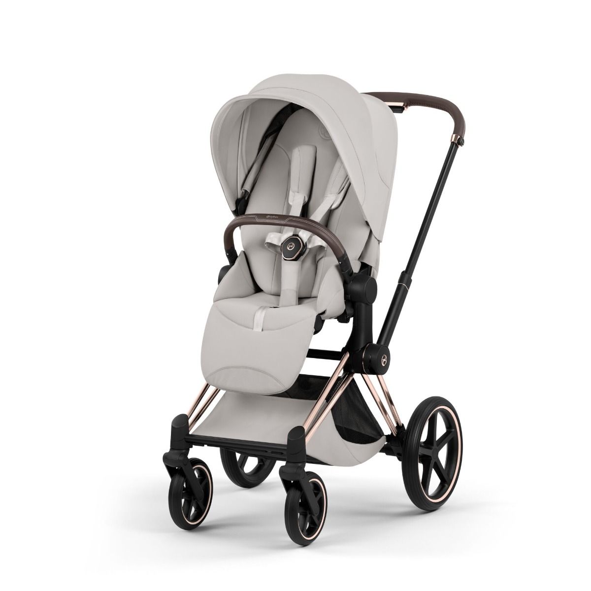 Cybex Priam, Style Collection, Komplett Barnevogn, New Generation, Rose Gold/City Grey