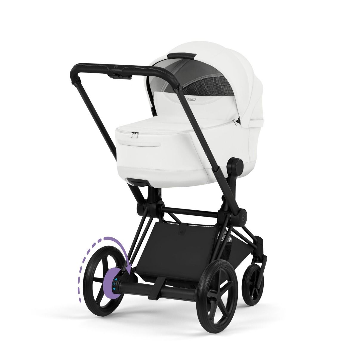 Cybex ePriam, Style Collection, Komplett Barnevogn, New Generation, Matt Black/Off White
