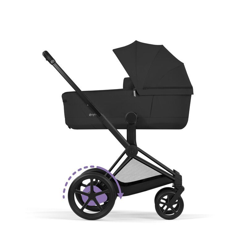 Cybex ePriam, Matt Black/Sepia Black, Komplett barnevogn, New Generation