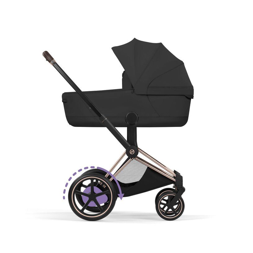 Cybex ePriam, Style Collection, Komplett Barnevogn, New Generation, Rose Gold/Sepia Black