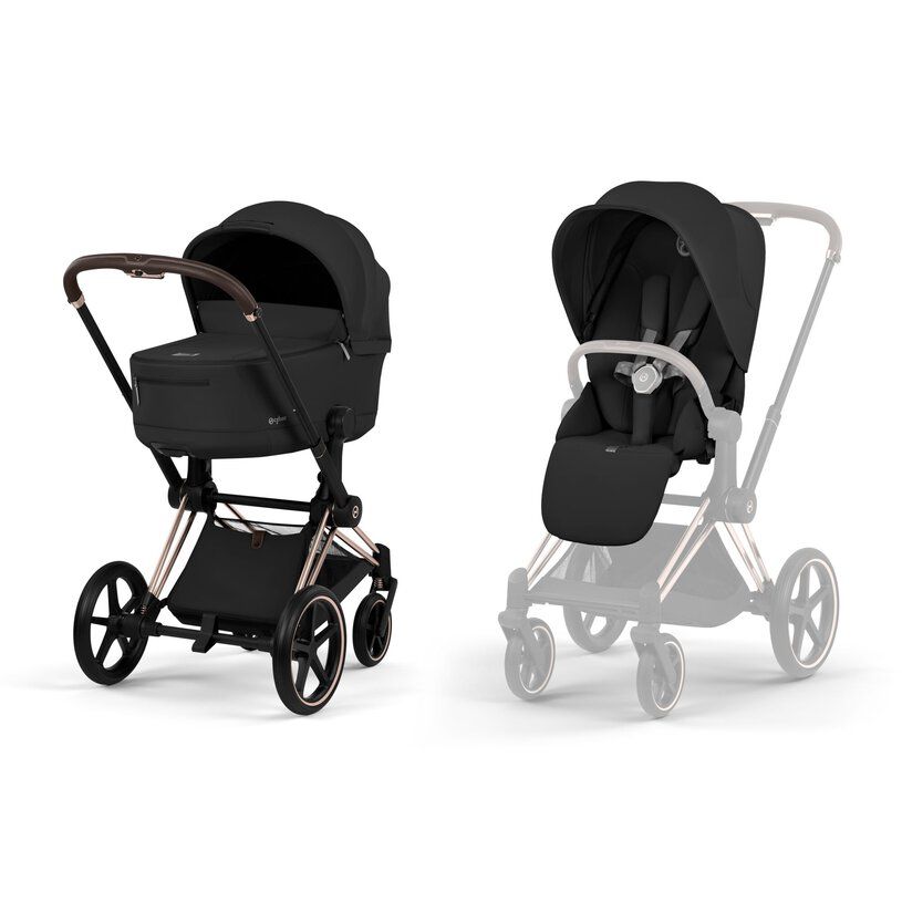 Cybex Priam, Rose Gold/Sepia Black, Komplett barnevogn, New Generation