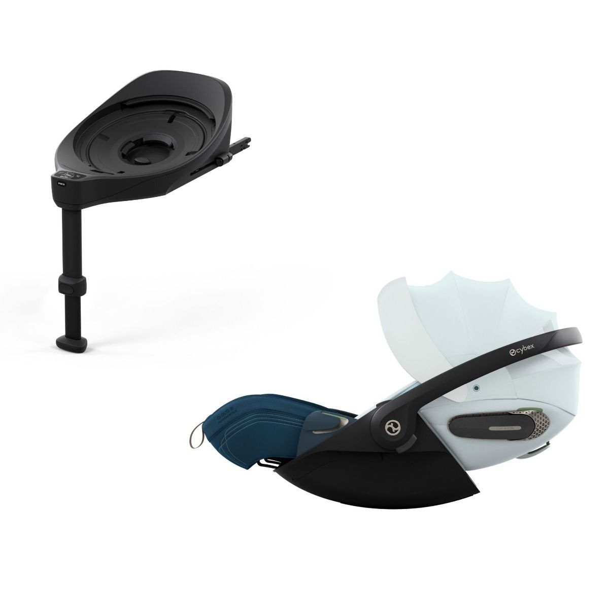 Bilstol, Cybex, Cloud S, Style, Opal Blue, Inkl. Base S