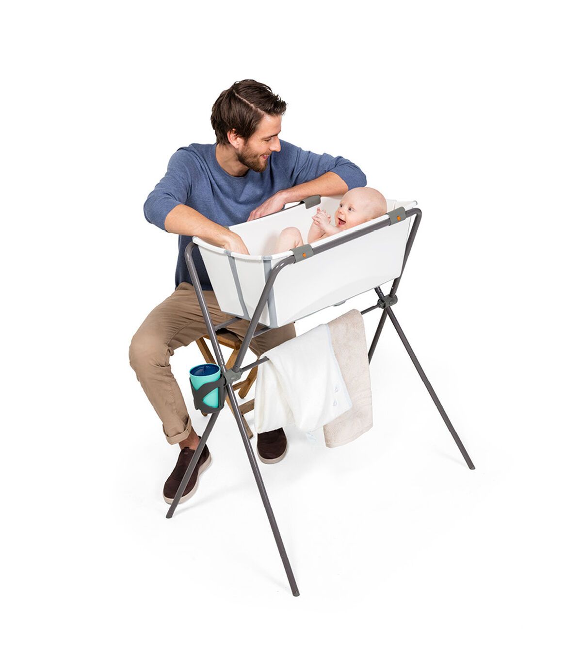 Stokke® Flexi Bath inkl. newborn support, Transparent Green
