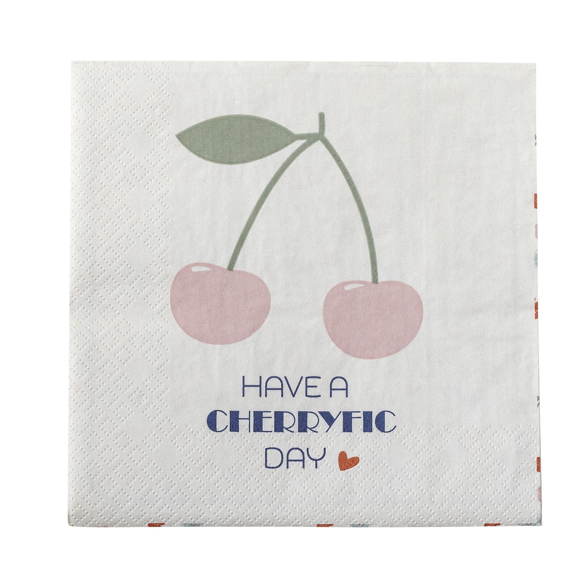 Servietter, Bloomingville MINI, Cherry, Rosa