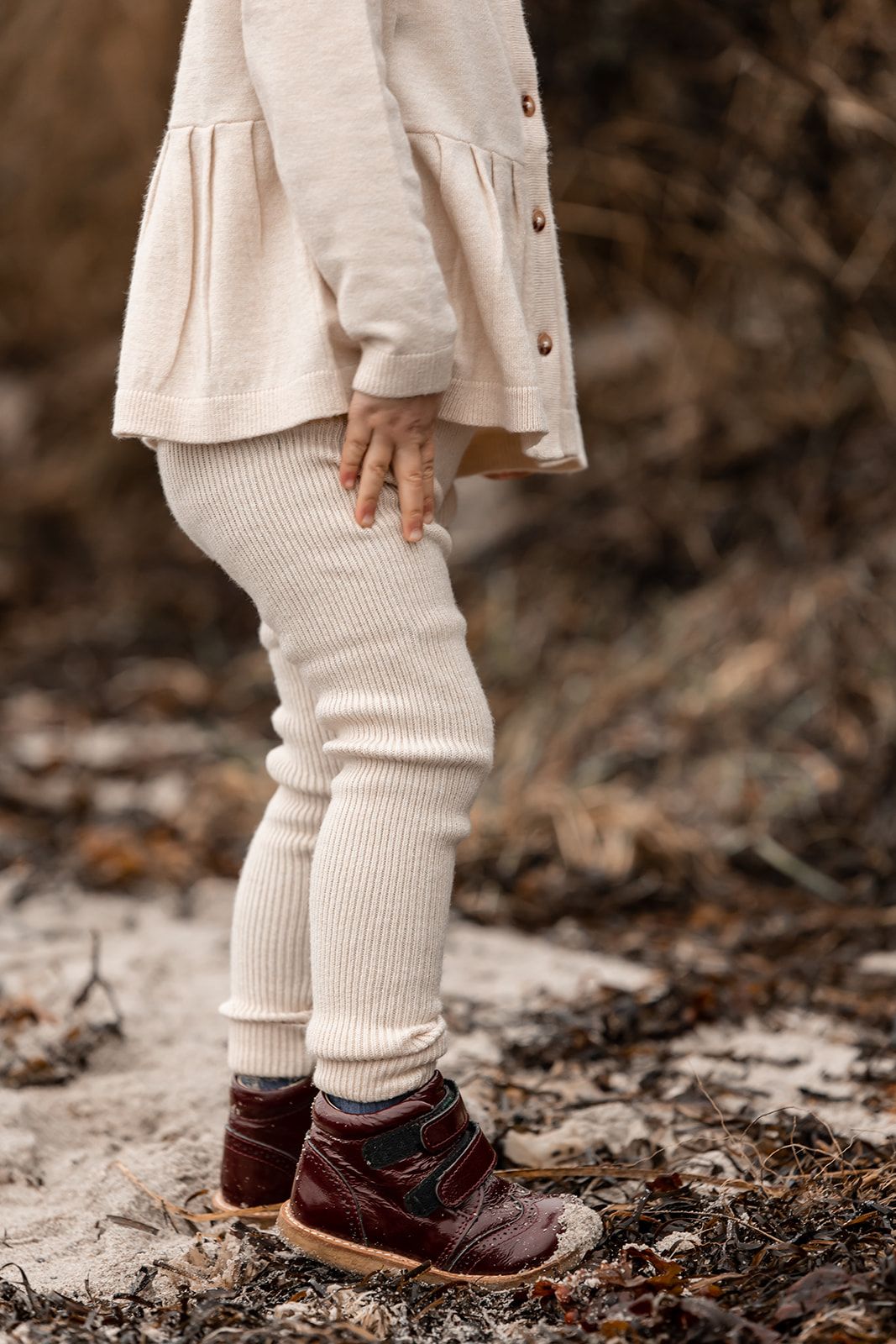 Leggings, Fliink, Benna Rib, Sandshell