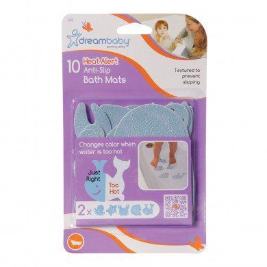 Anti-skli badematte, Heat Alert, Dreambaby, 10 pk