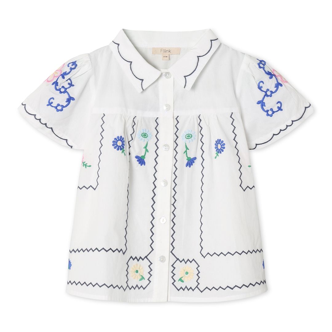 Bluse, Fliink, Hirse, Cloud Dancer