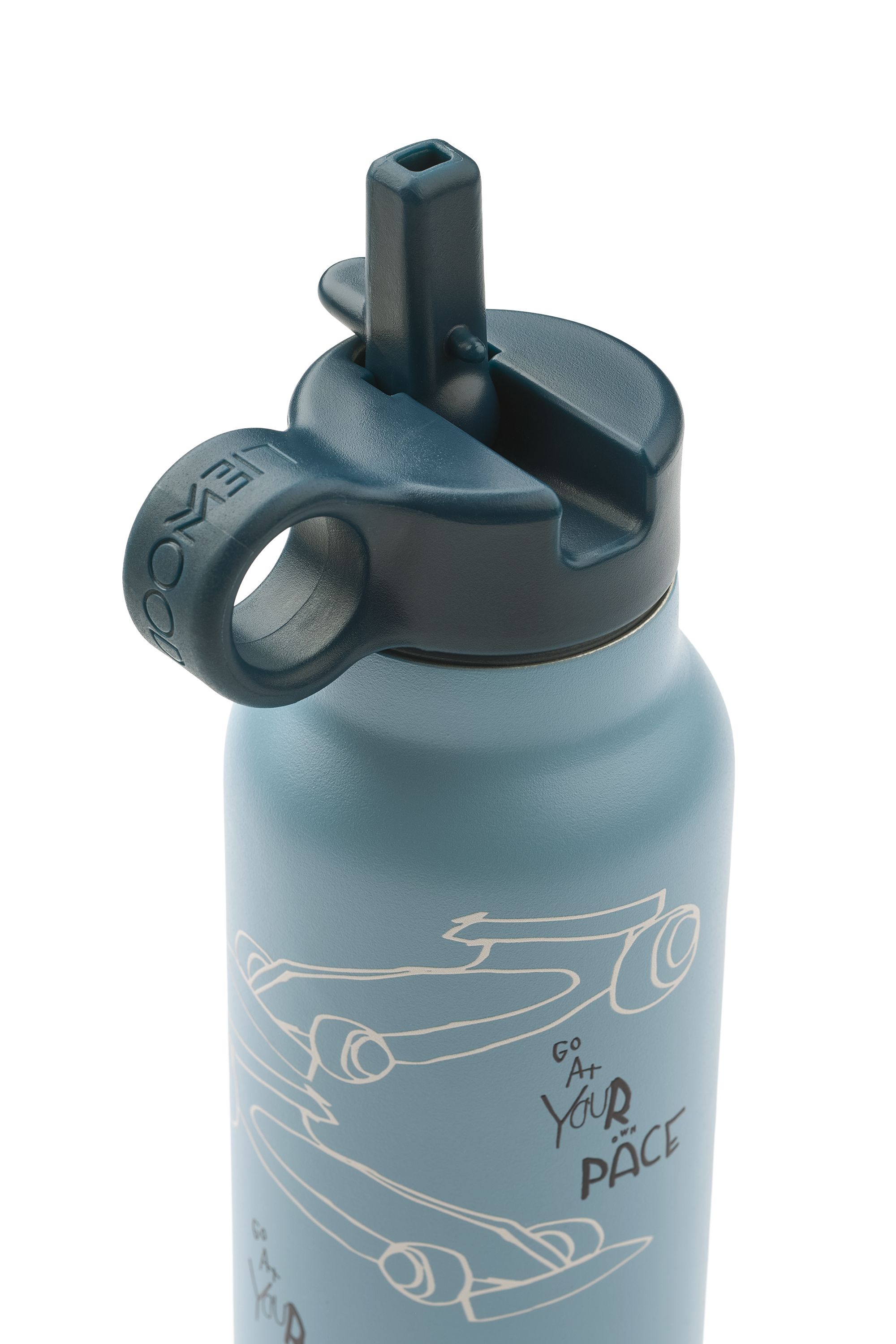 Liewood Flaske Falk 350ml, Race Cars / Beach Blue