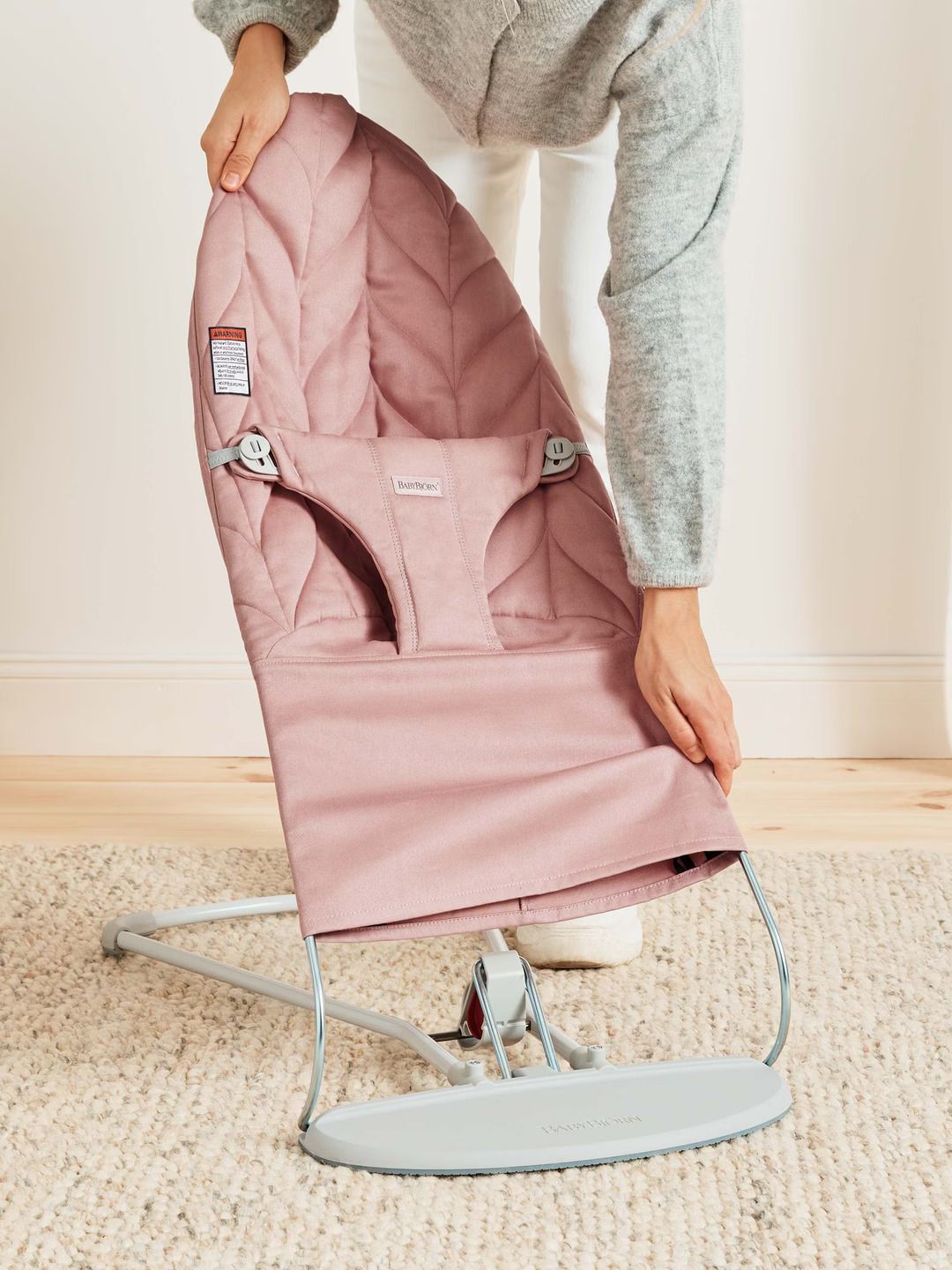 Vippestol, BabyBjørn, Bliss, Vevd, Rosa
