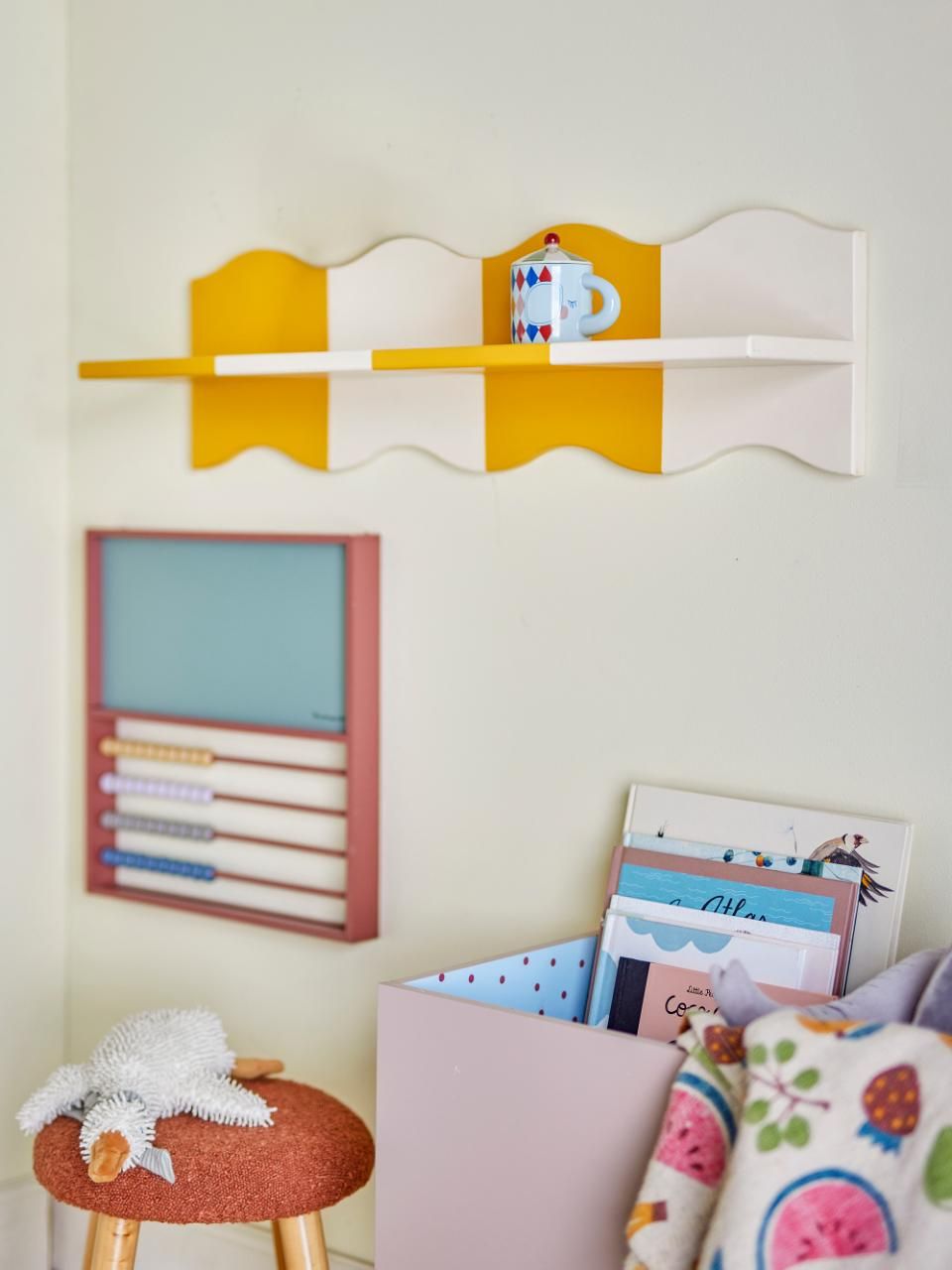 Bloomingville MINI Bubbi Hylle, Gul, MDF