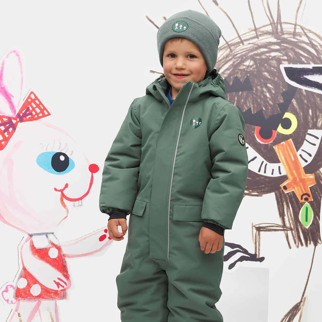 Gullkorn Design Lue, Bukkene, Ull, Dus Grønn