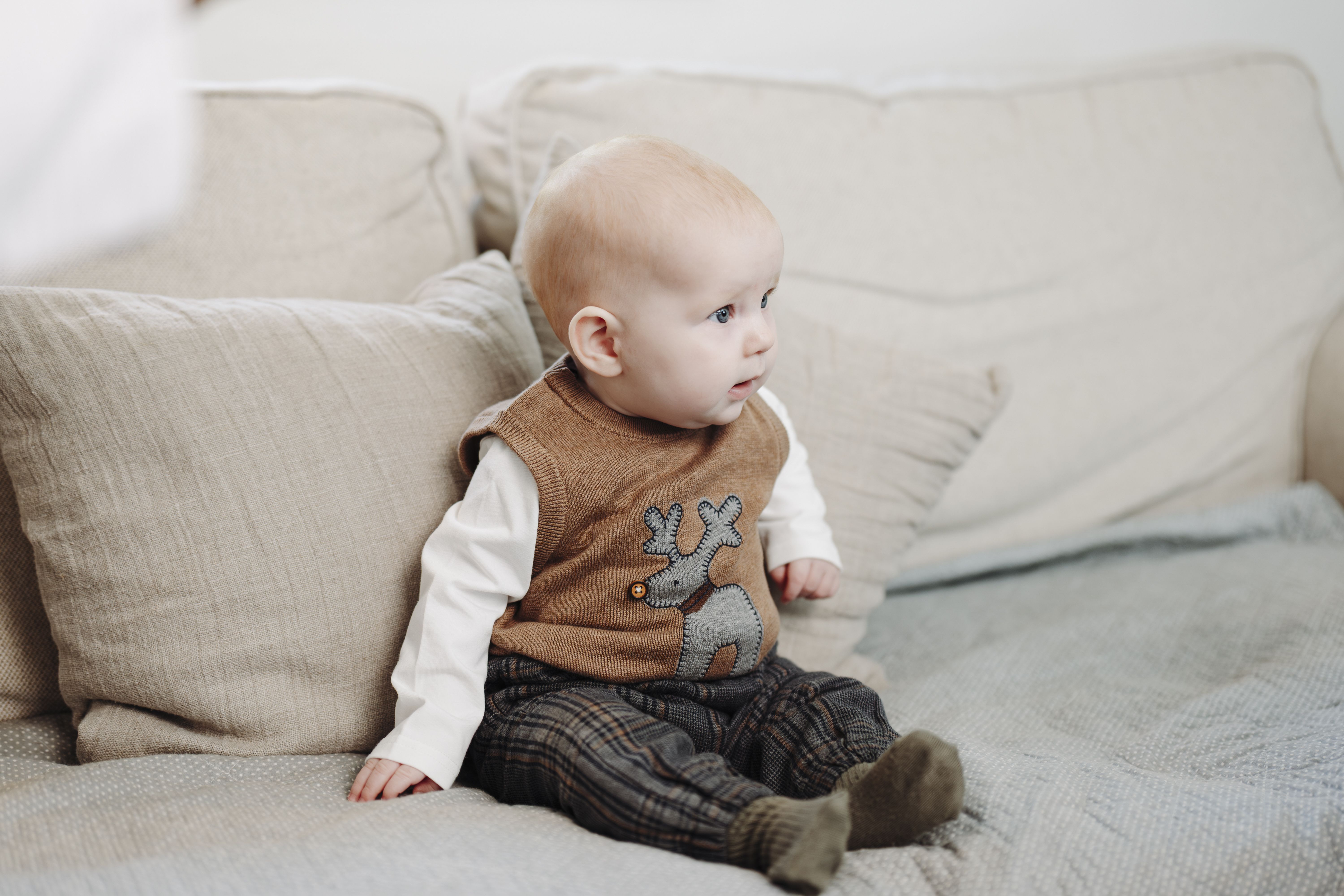 Hust&Claire Vest, Perry Deer, Coffee Melange