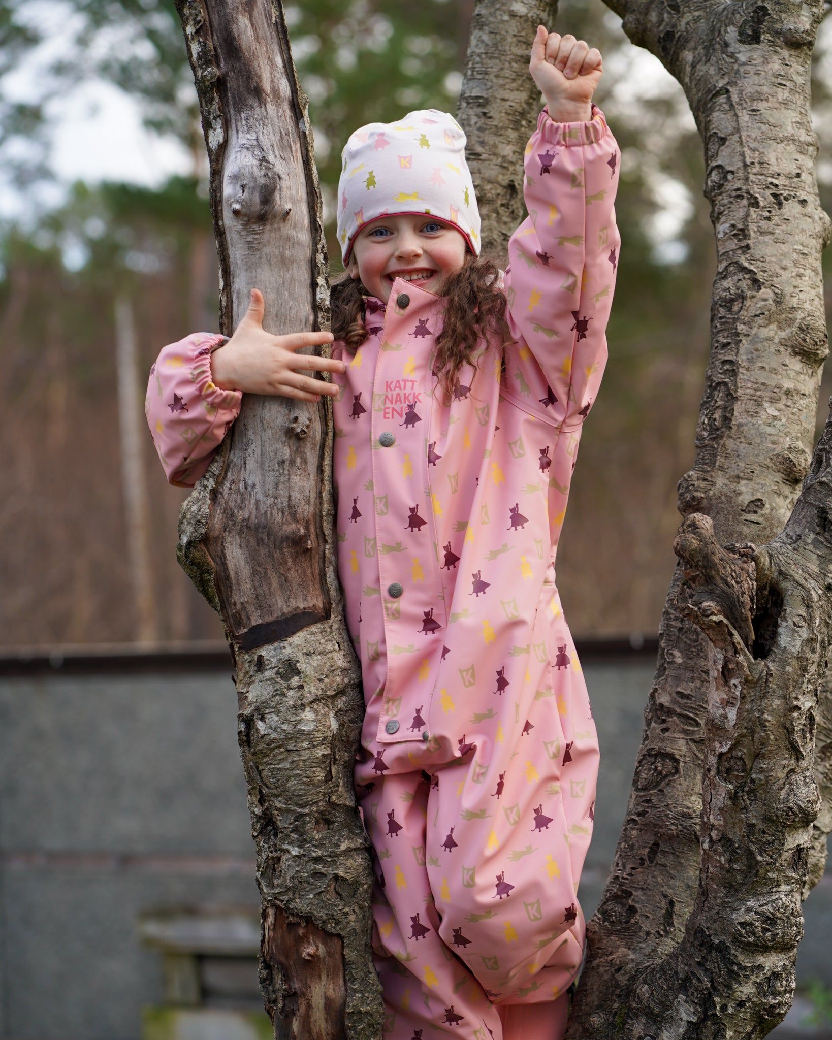 Kattnakken Helårsregndress Hagl, Rosa Krystall