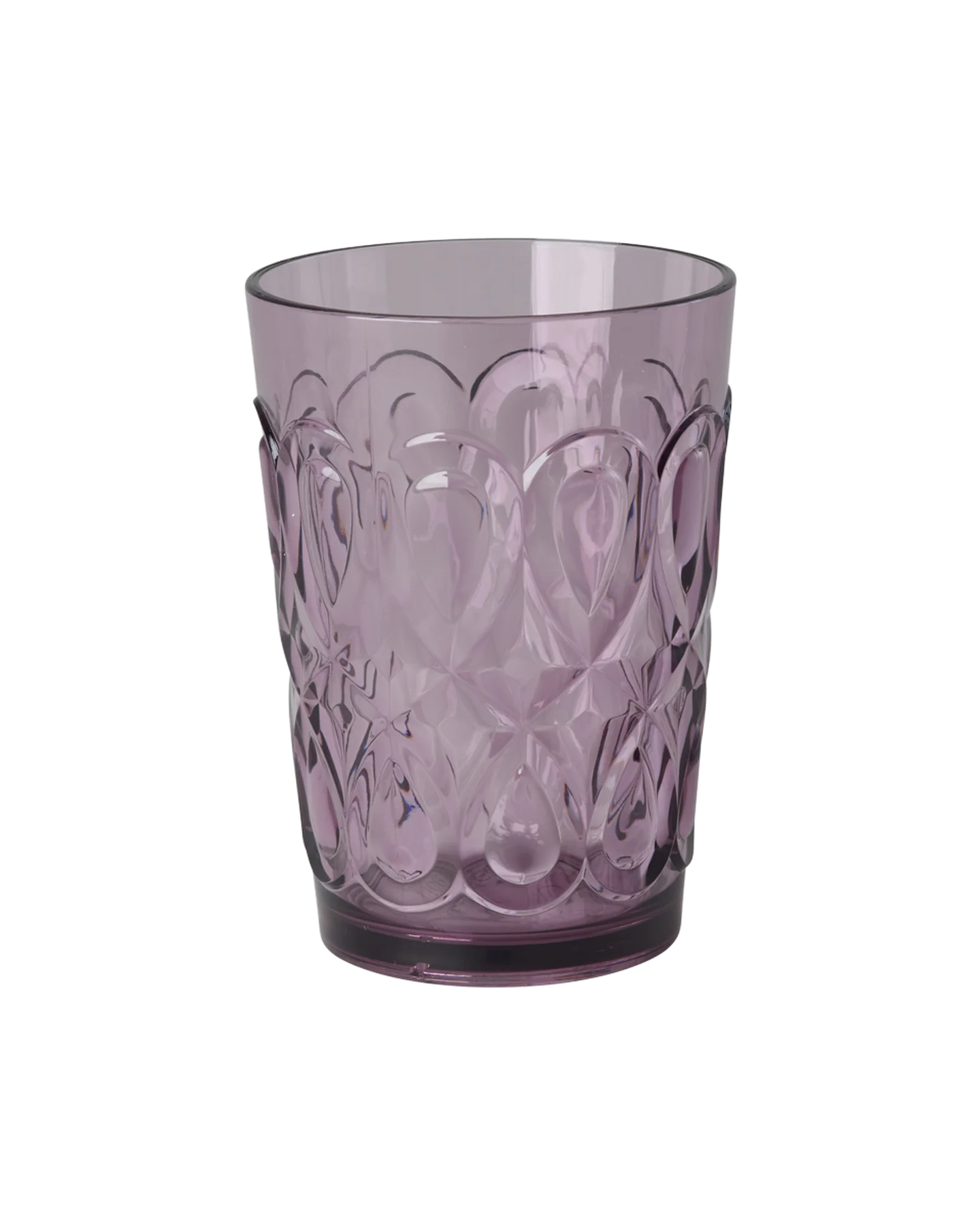 Plastglass i akryl, Dus plomme, Lilla, Rice