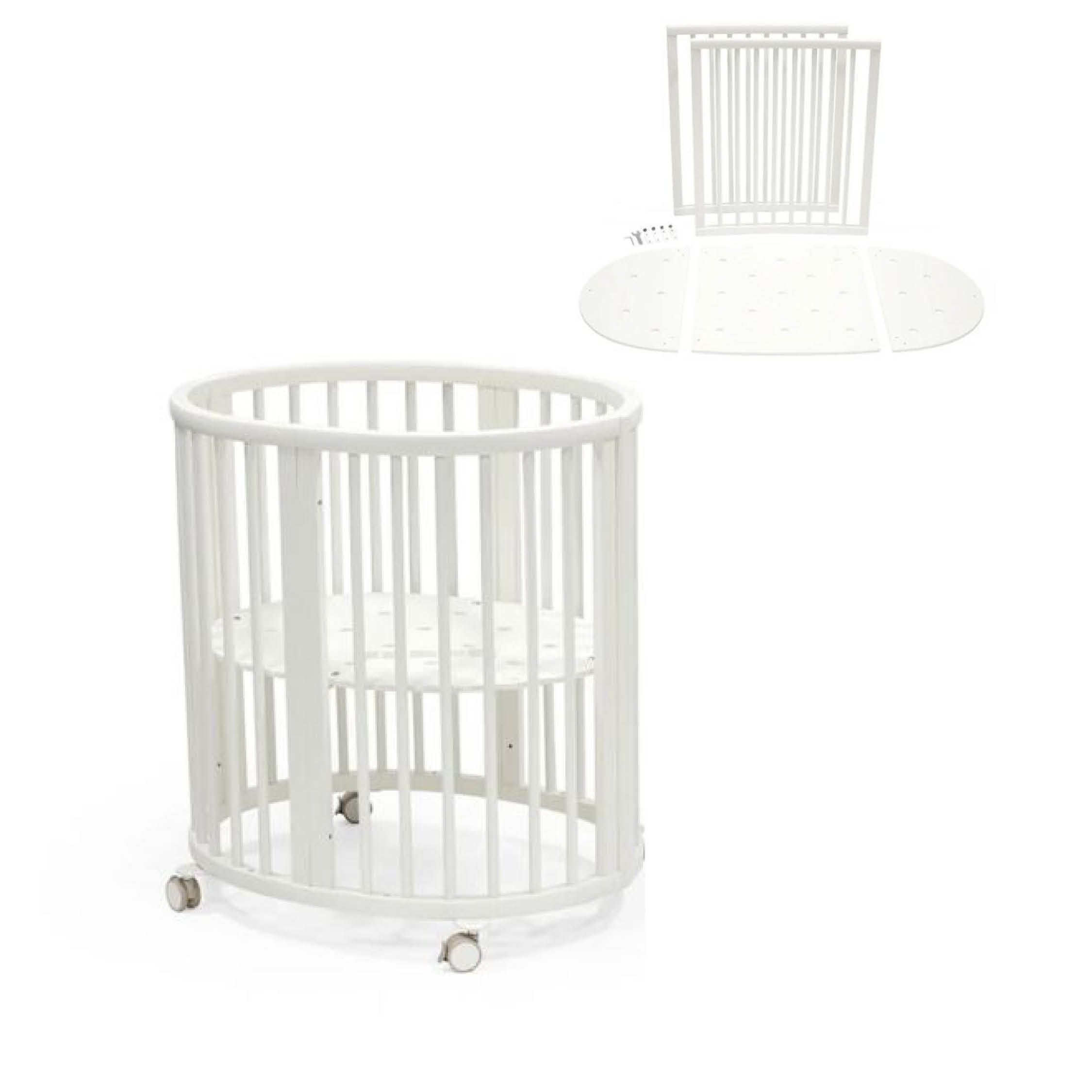Stokke Sleepi Mini V3, Hvit, inkl. bed extensions