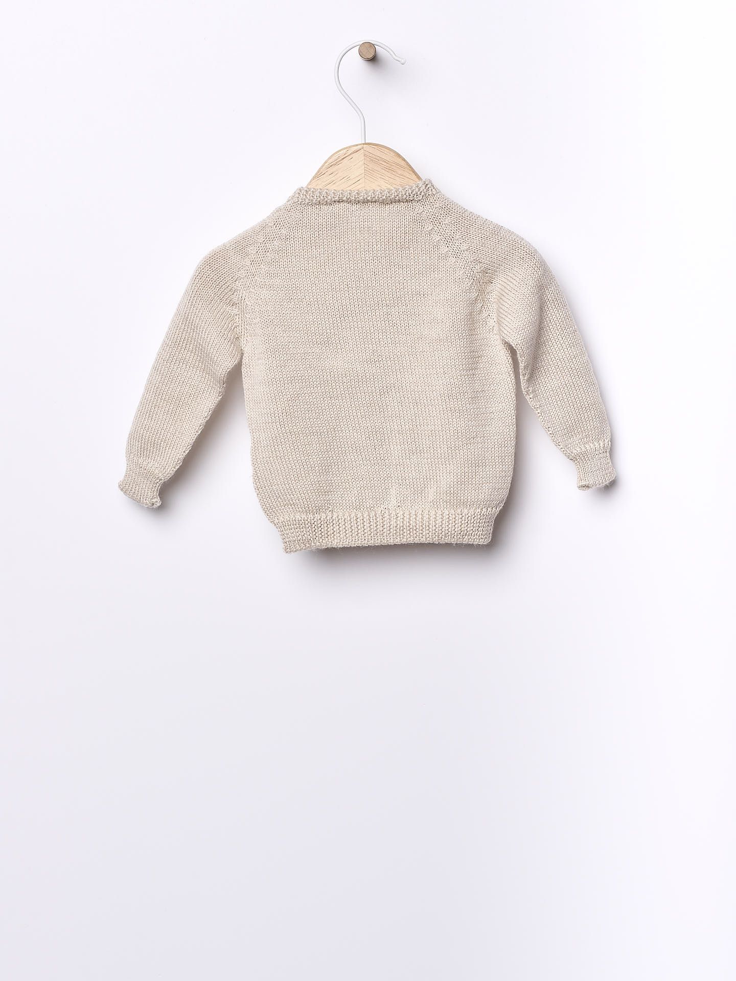 Wedoble Cardigan, Merinoull, Beige
