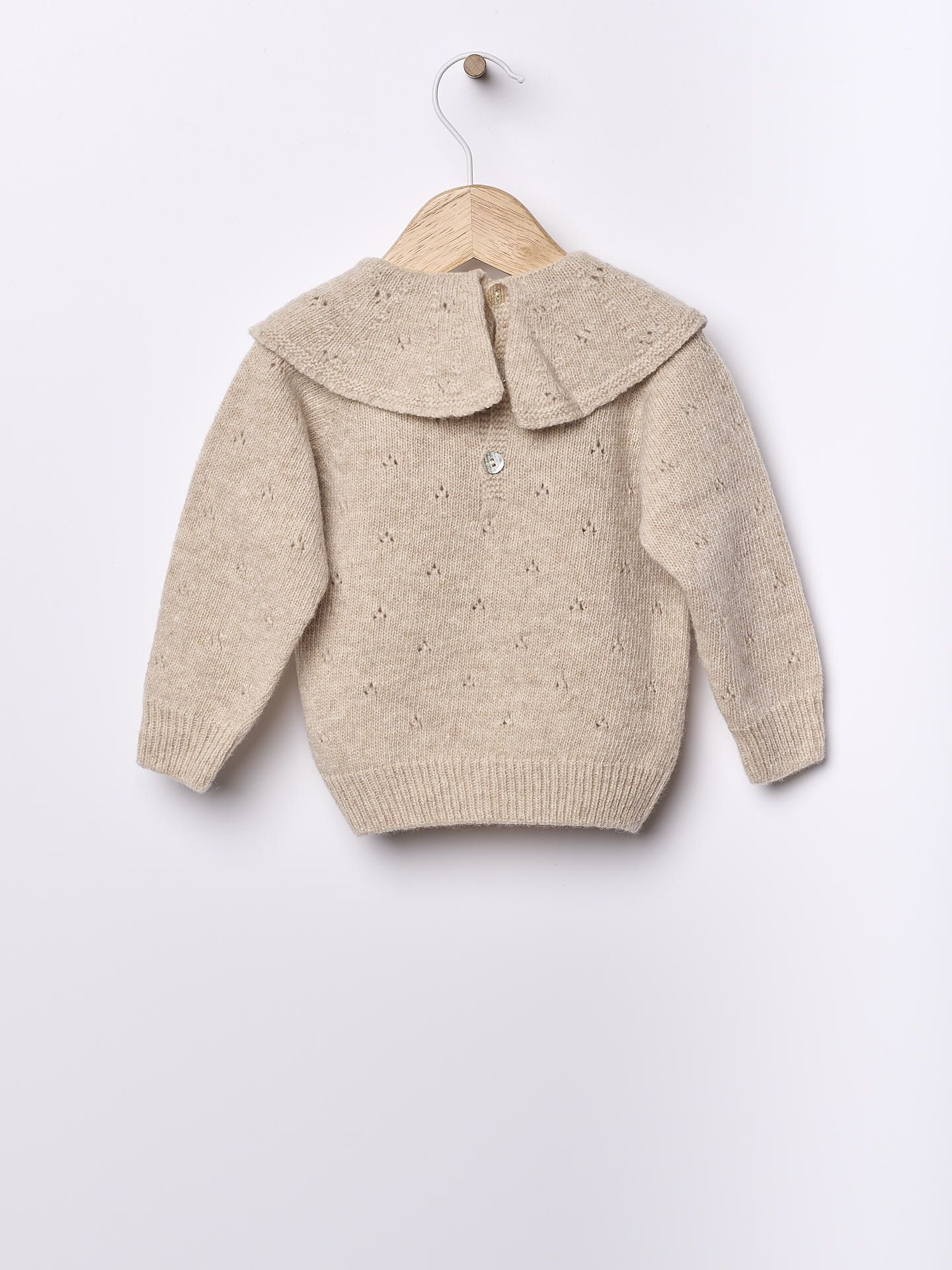 Wedoble Genser, Merinoull, Beige