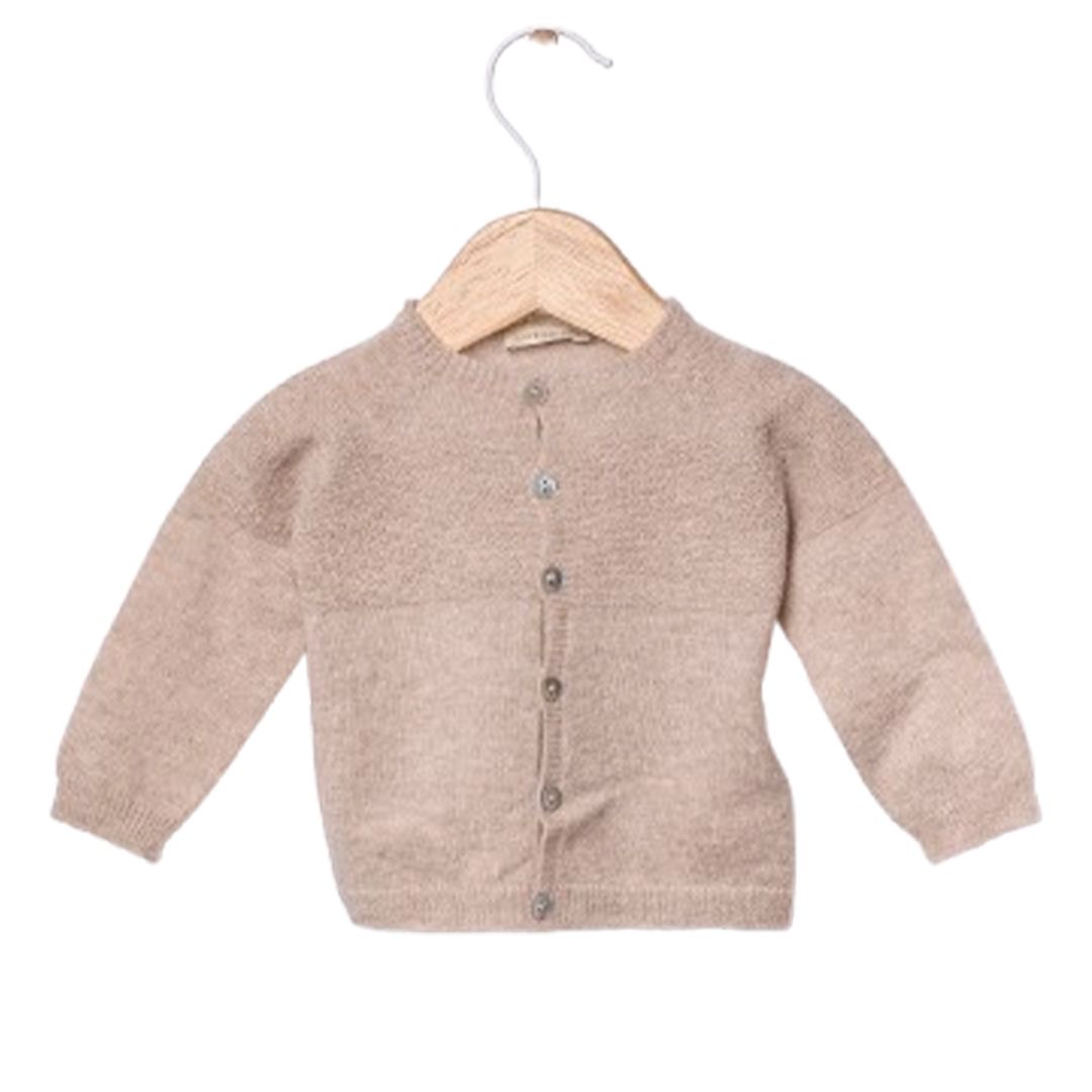 Wedoble Cardigan, Merinoull/Kasjmir, Beige