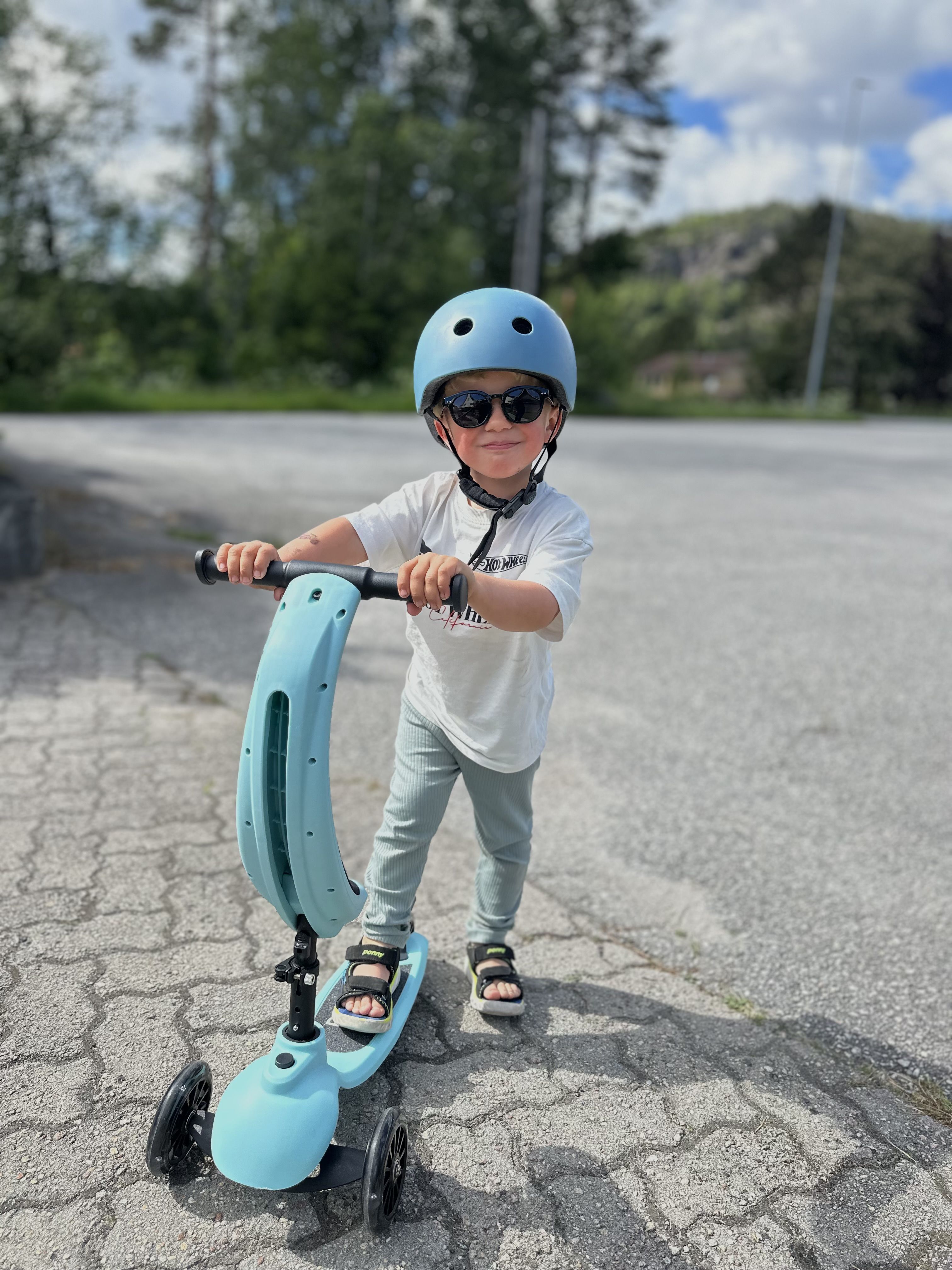 4-i-1 Sparkesykkel, Roller Scoot, Blue