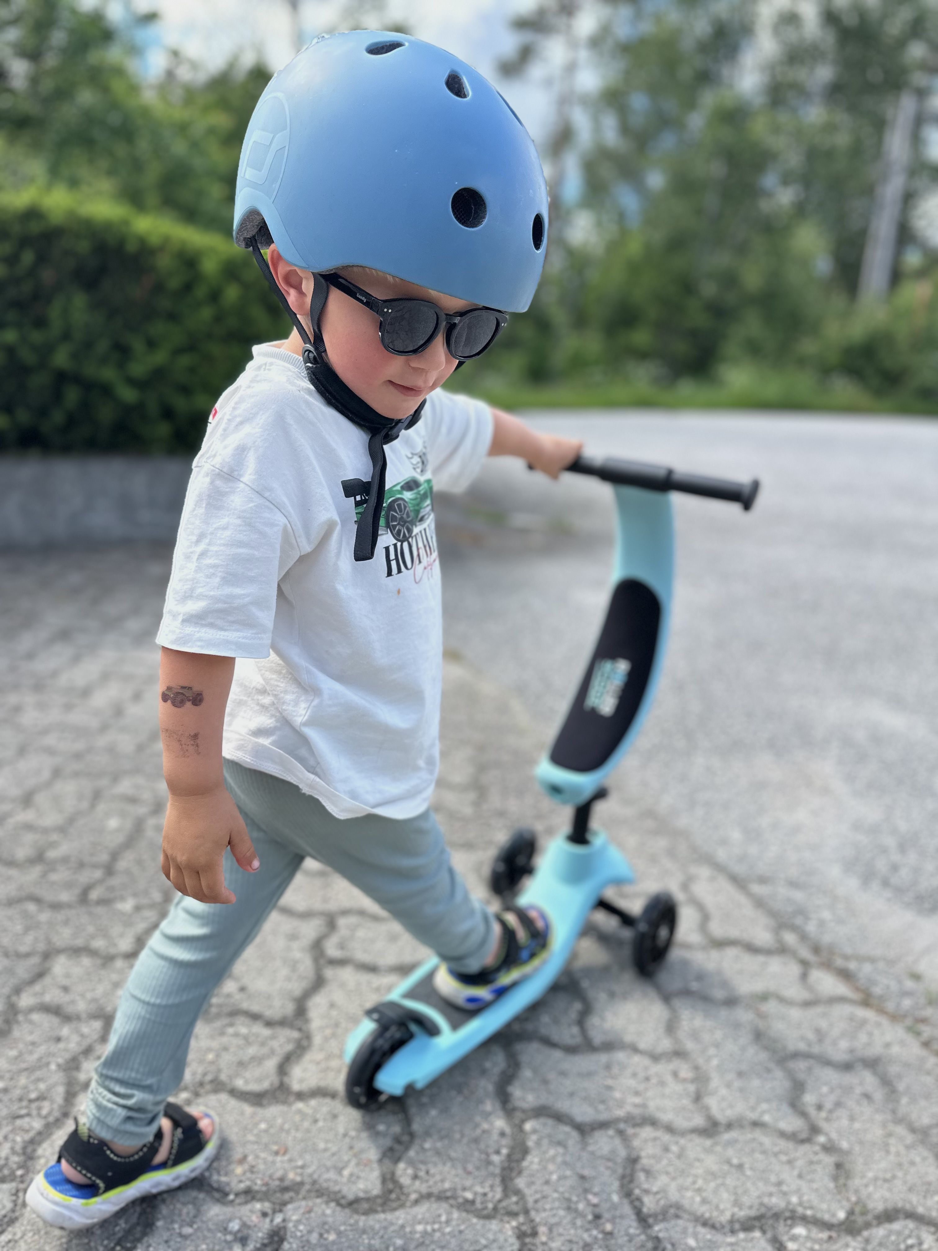 4-i-1 Sparkesykkel, Roller Scoot, Blue