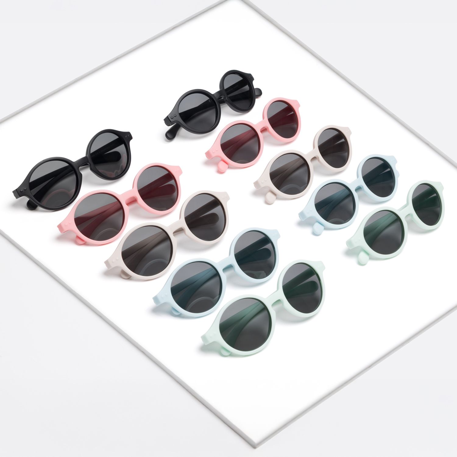 Solbriller, Sandy, Black, 0-9 Mnd
