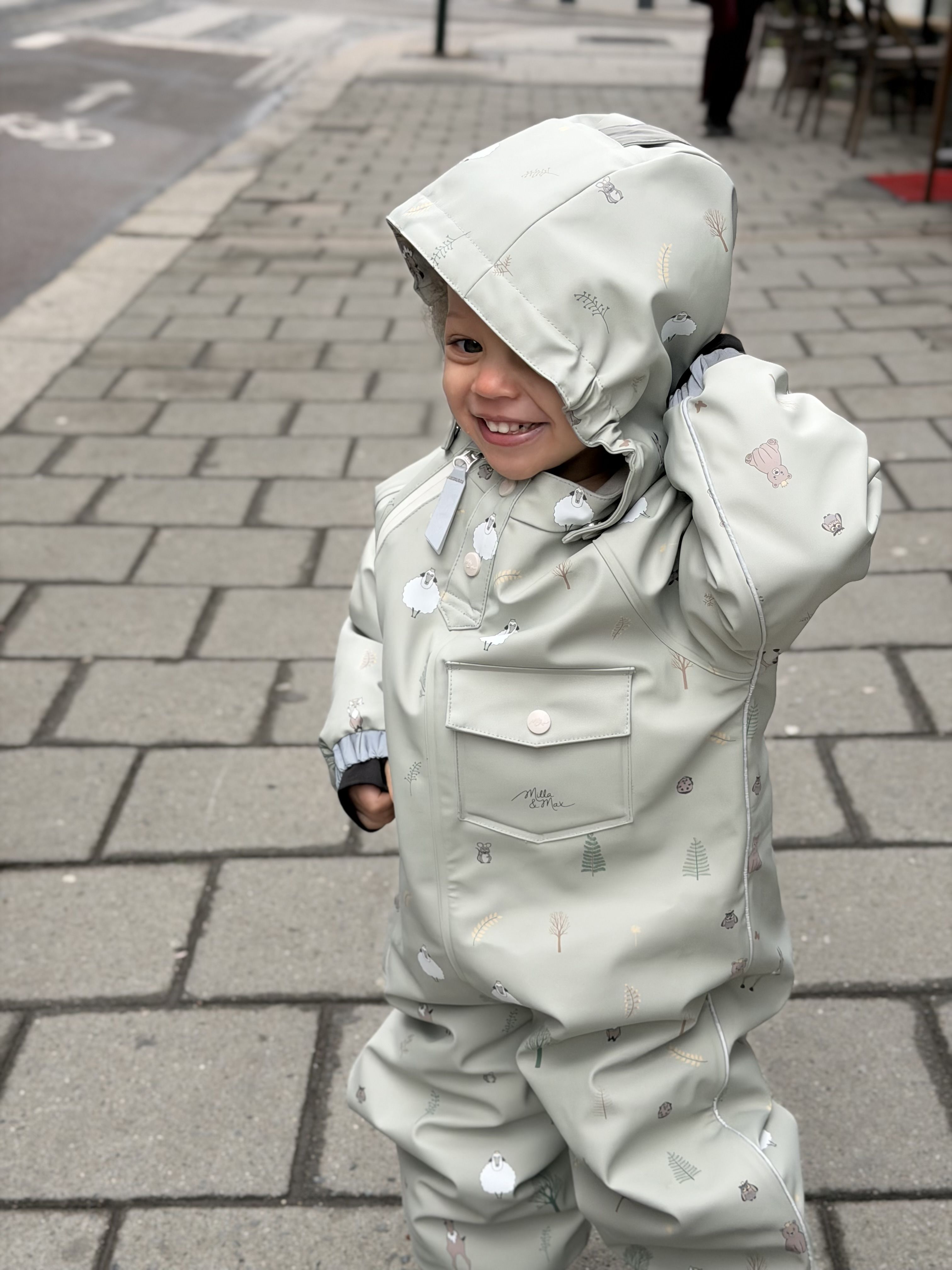 Vinterregndress, Milla&Max, Mosegrønn