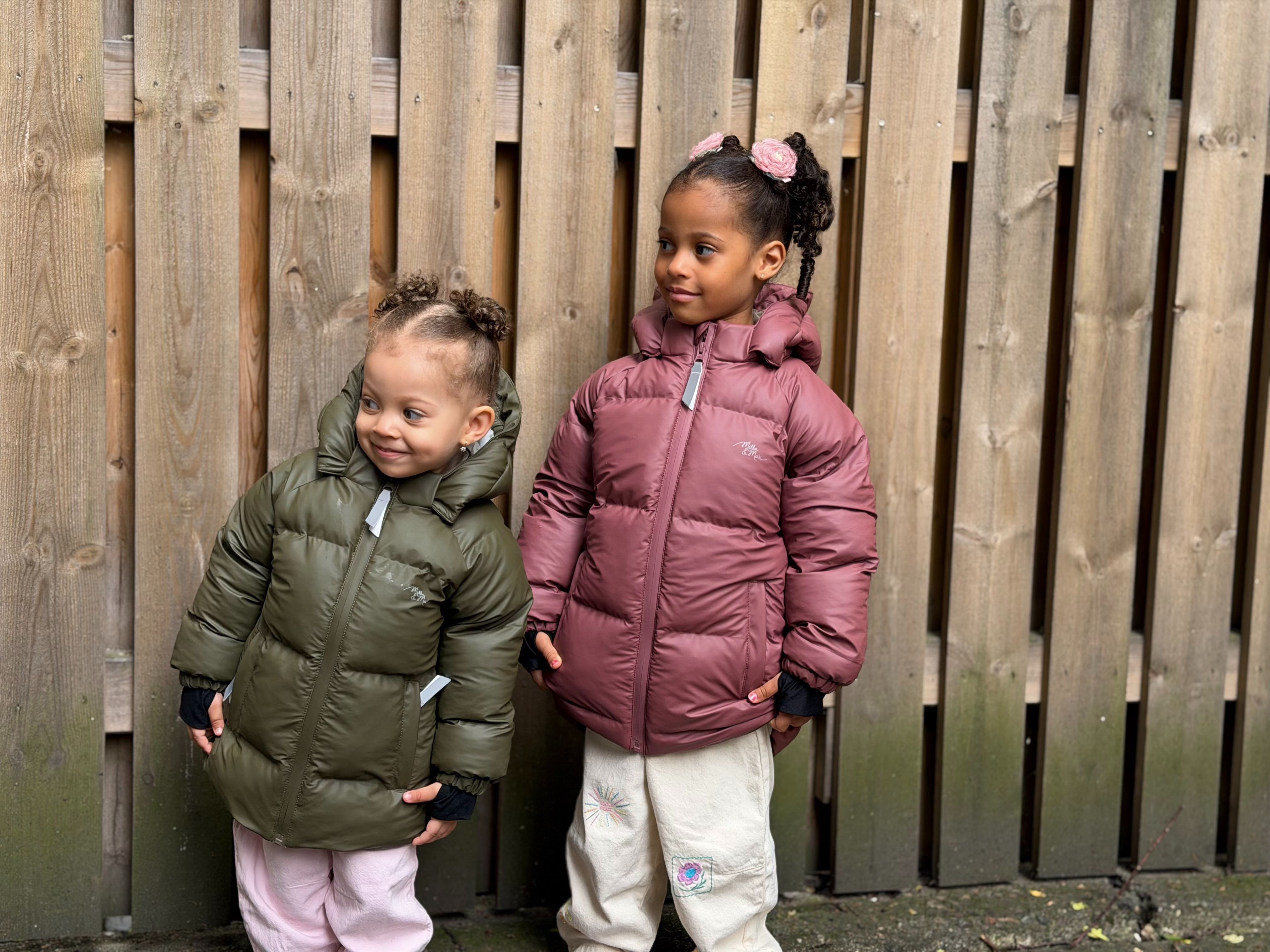 Bobleregnjakke, Milla&Max, Rose Brown