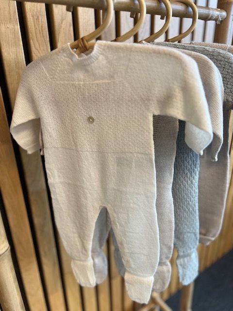 Wedoble Heldress m/fot, Merinoull, Hvit