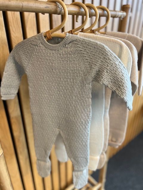 Wedoble Heldress m/fot, Merinoull, Dus Blå