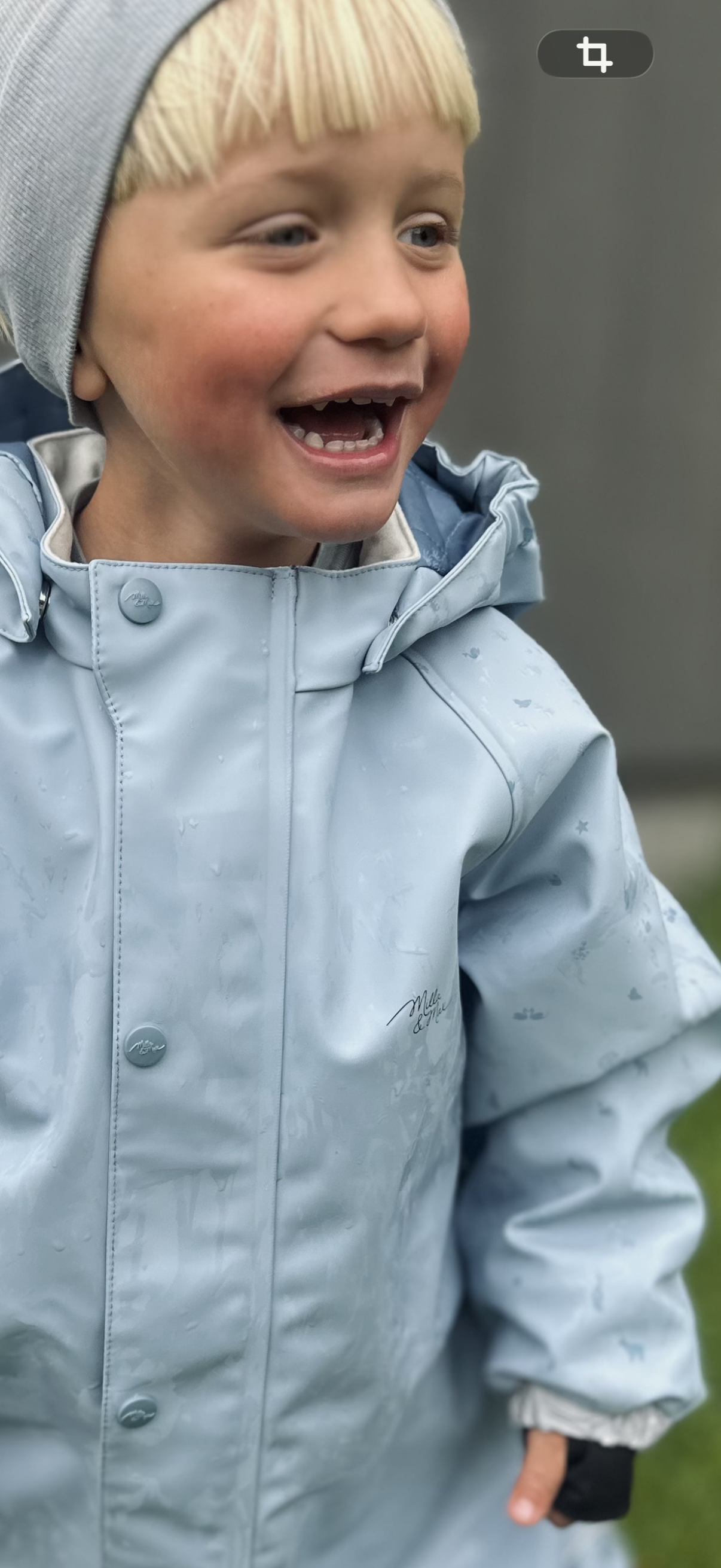 Helårsregndress, Milla&Max, Isblå