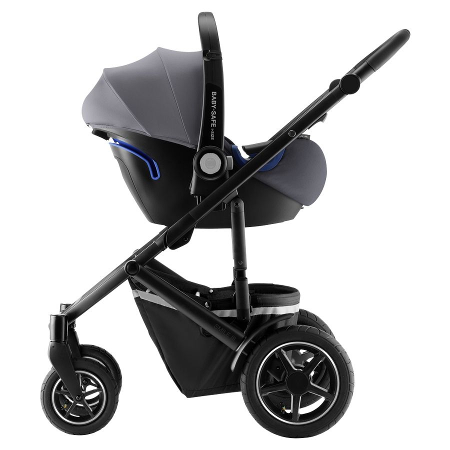 Barnevogn Komplett, Britax Smile III, Indigo Blue, Inkl. Bagdel