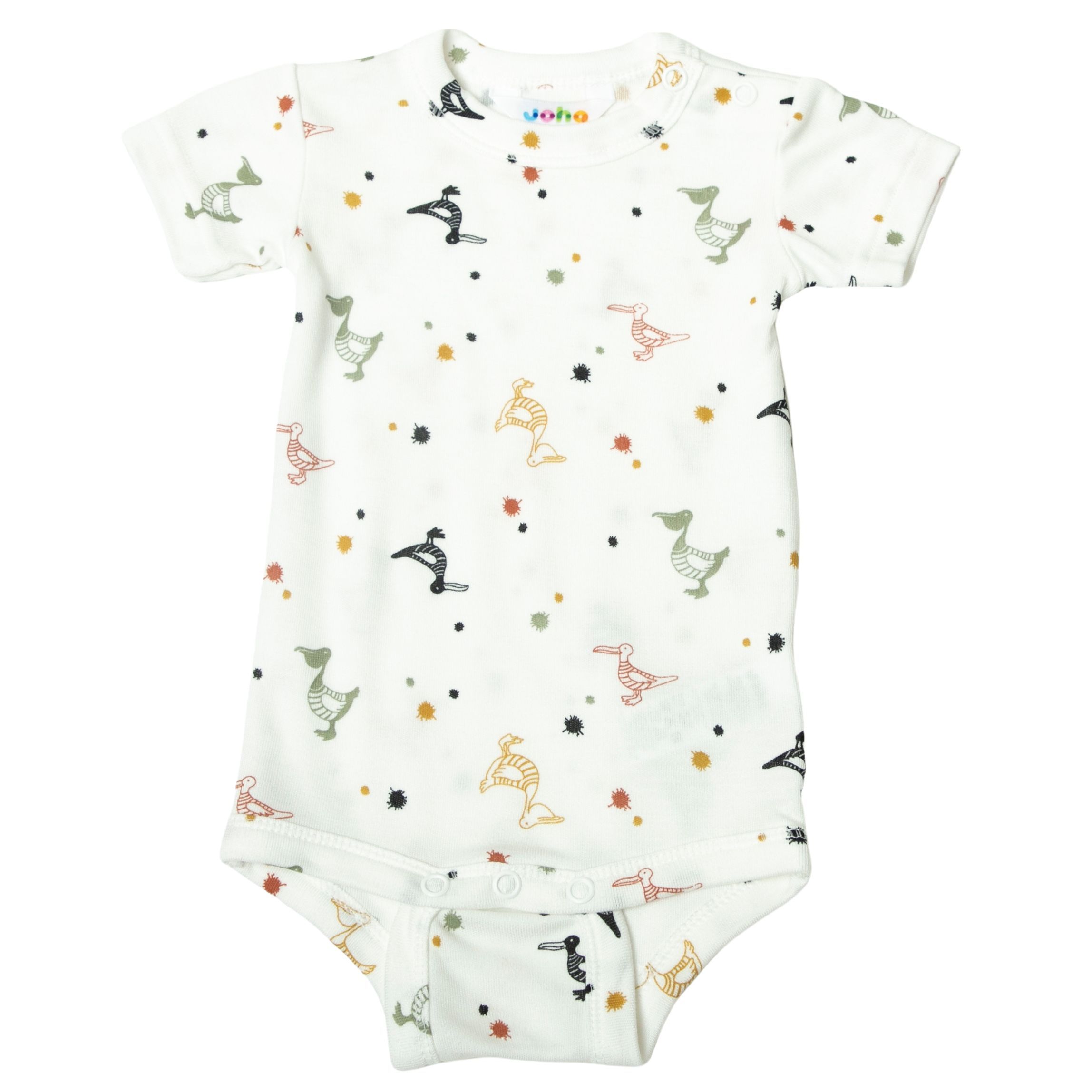 Body, Joha, Pelican, Offwhite AO, Short sleeves