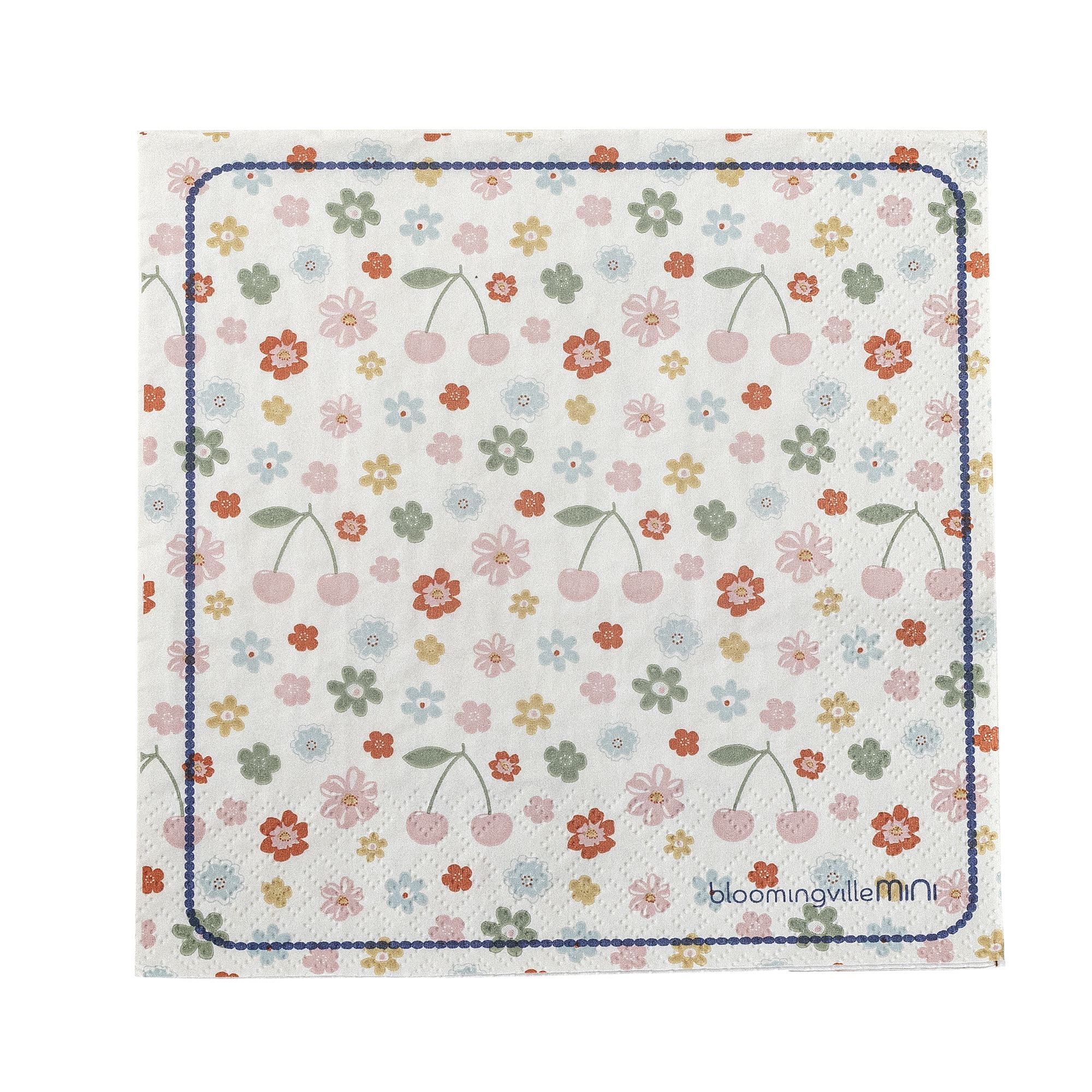 Servietter, Bloomingville MINI, Cherry, Rosa