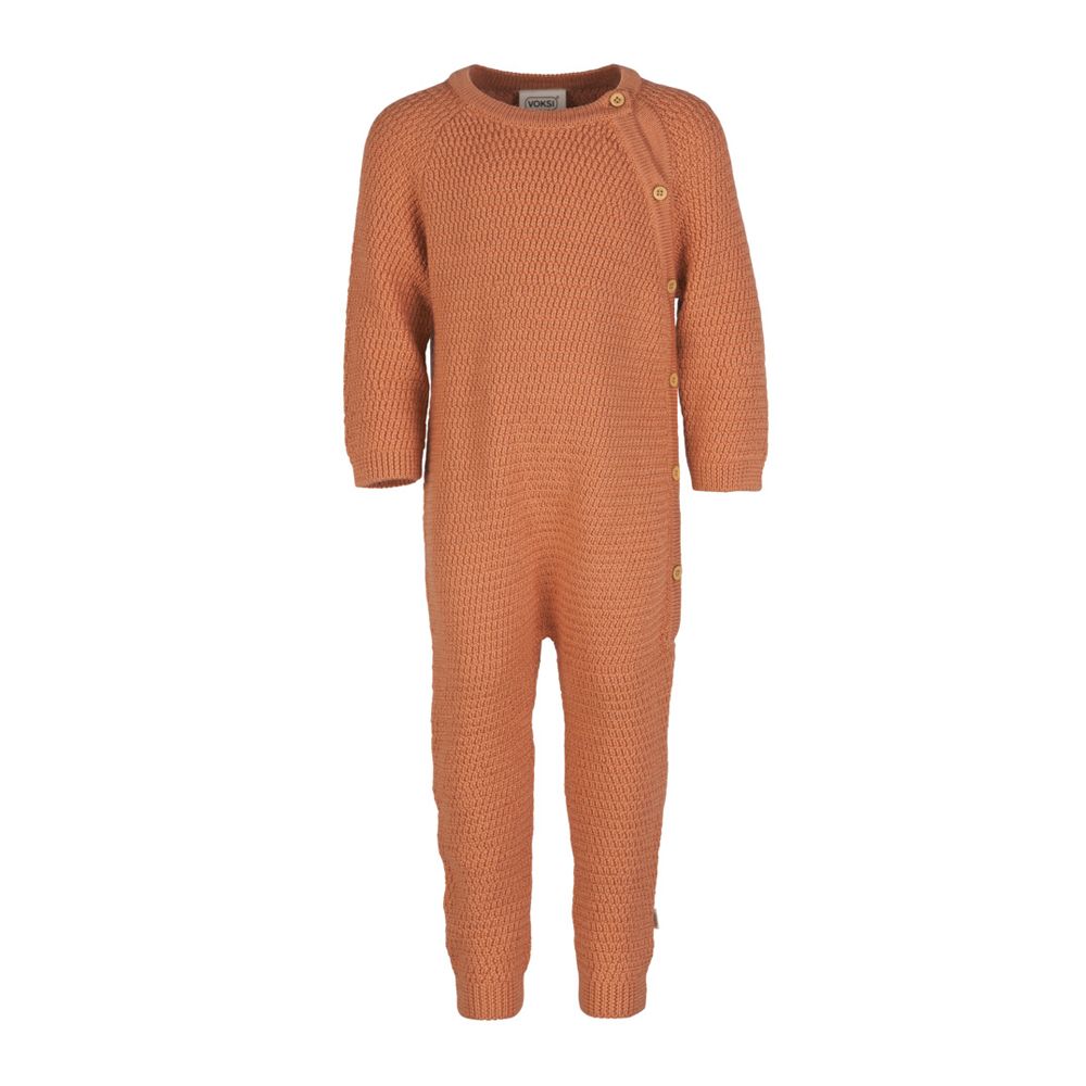 Voksi® Wool, Jumpsuit, Honeycomb Sandstone Peach