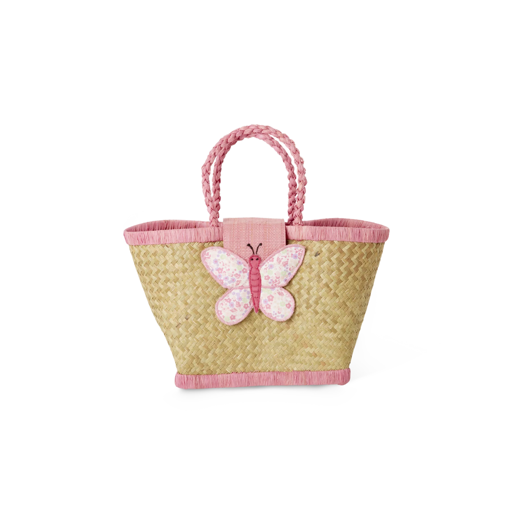 Barnebag med sommerfuglmotiv, Rosa, Rice