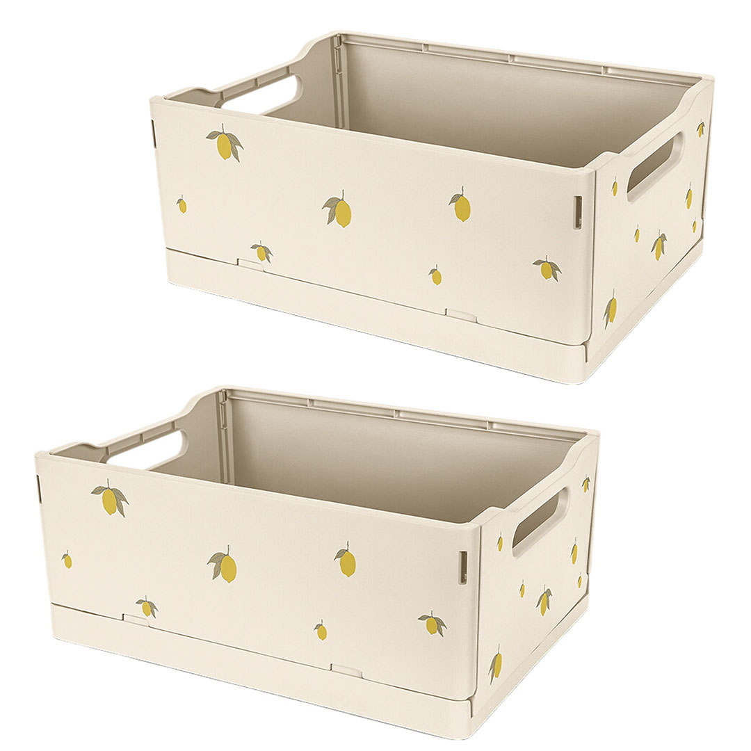 Sammenleggbare Bokser 2pk, Konges Sløjd, Lemon