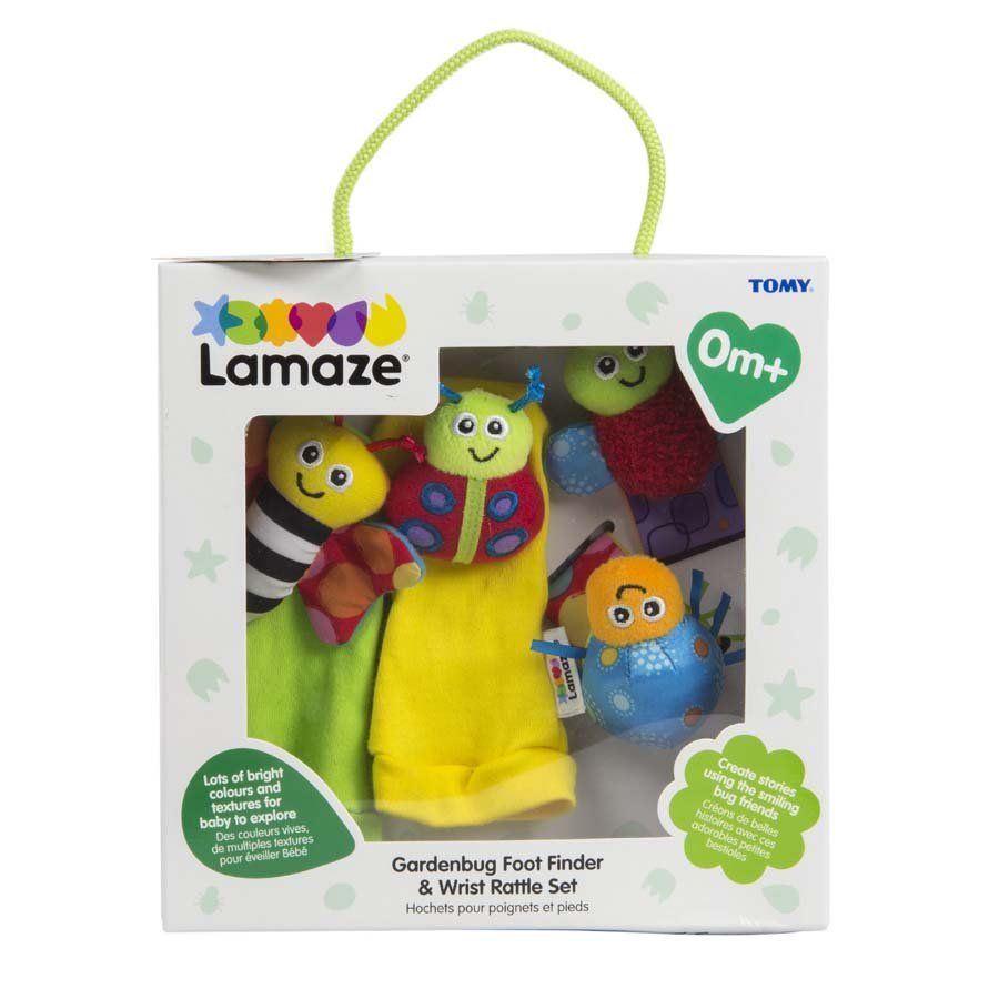 Lamaze Gardenbug håndleddsrangle og fot-finner