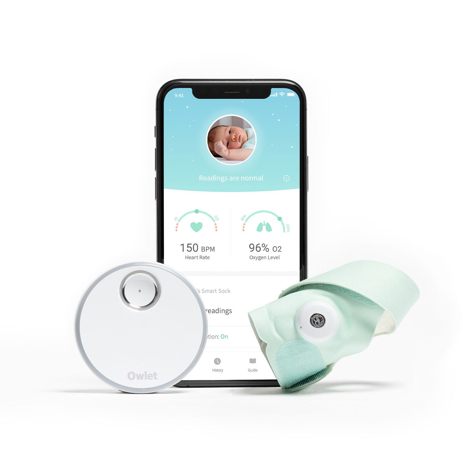 Owlet, Smart Sock 3, Mint