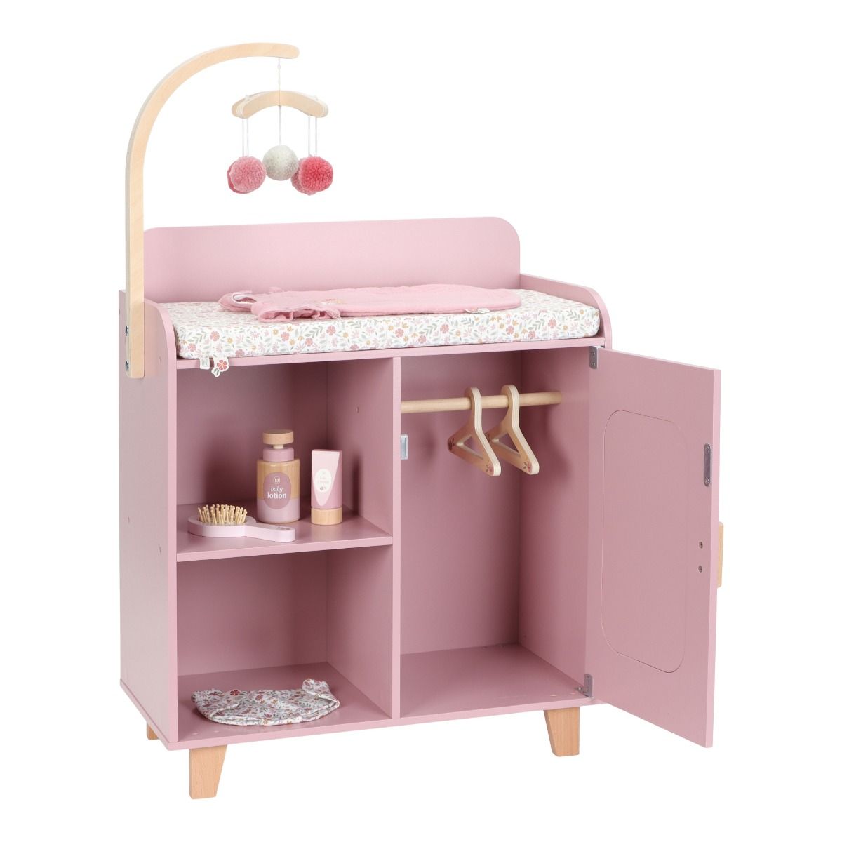 Dukke Stellebord, Little Dutch, Pink