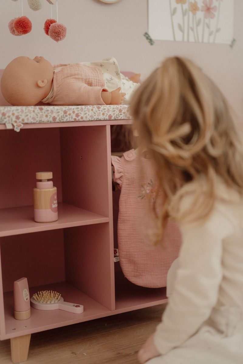 Dukke Stellebord, Little Dutch, Pink
