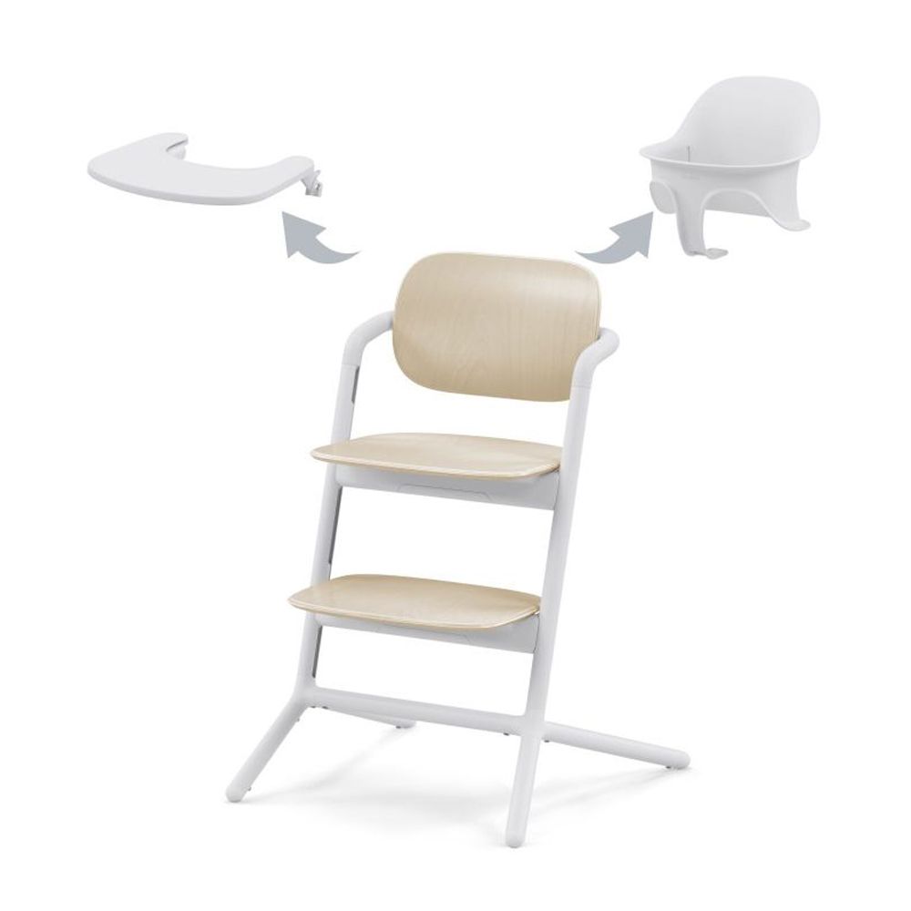 Spisestol, Cybex, Lemo 3-in-1, Sand White
