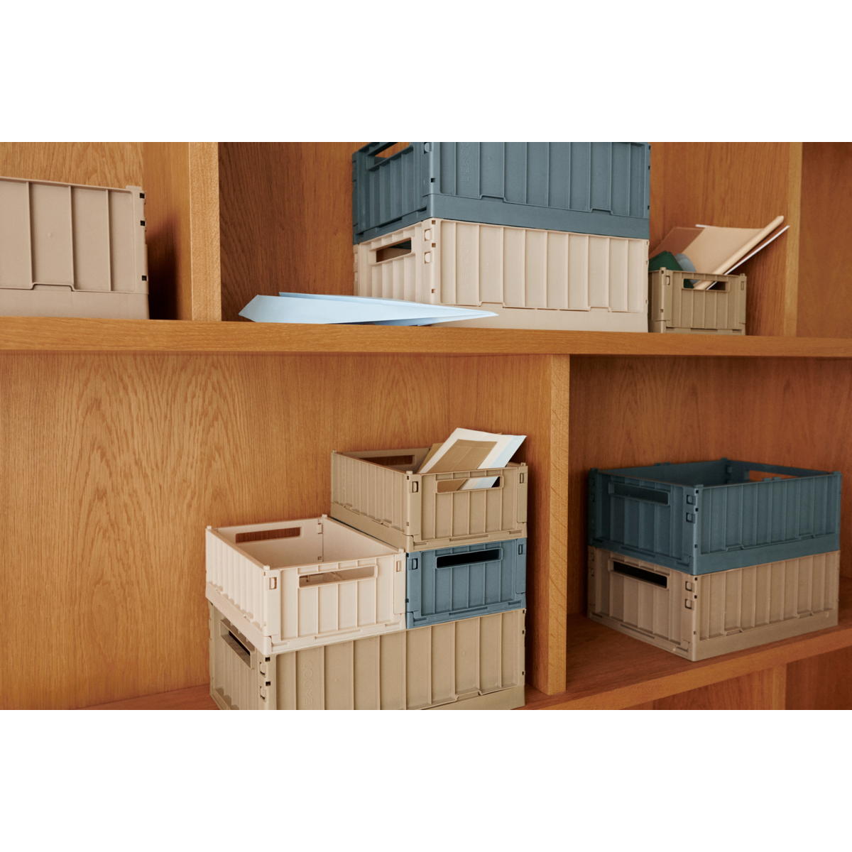 Liewood Oppbevaringsboks Weston M 2pk, Dusty Lavendel