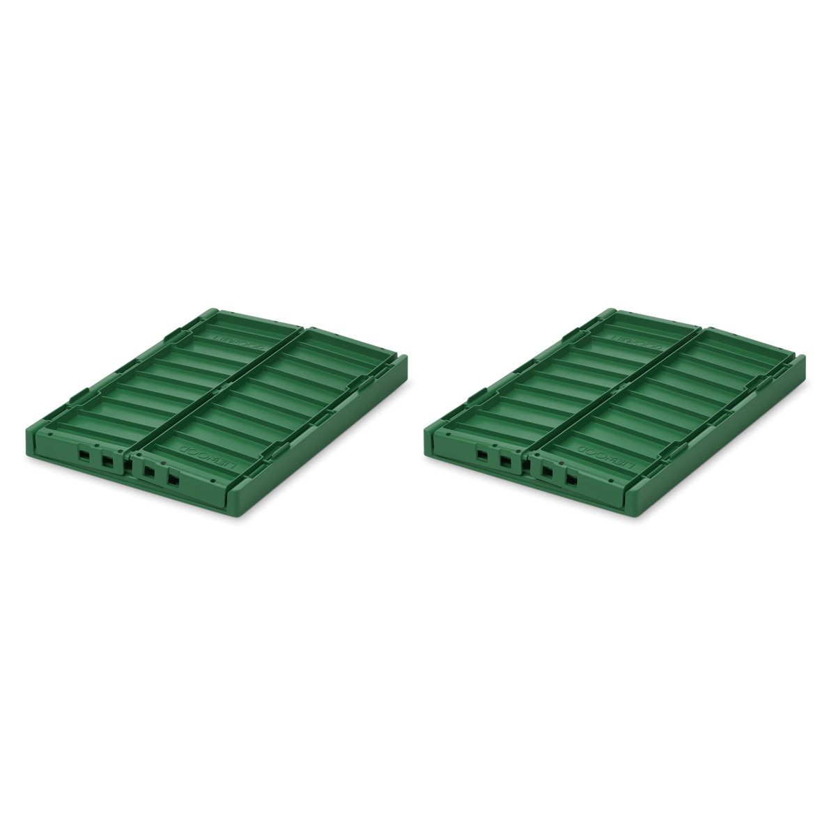 Liewood Oppbevaringsboks Weston M 2pk, Garden Green