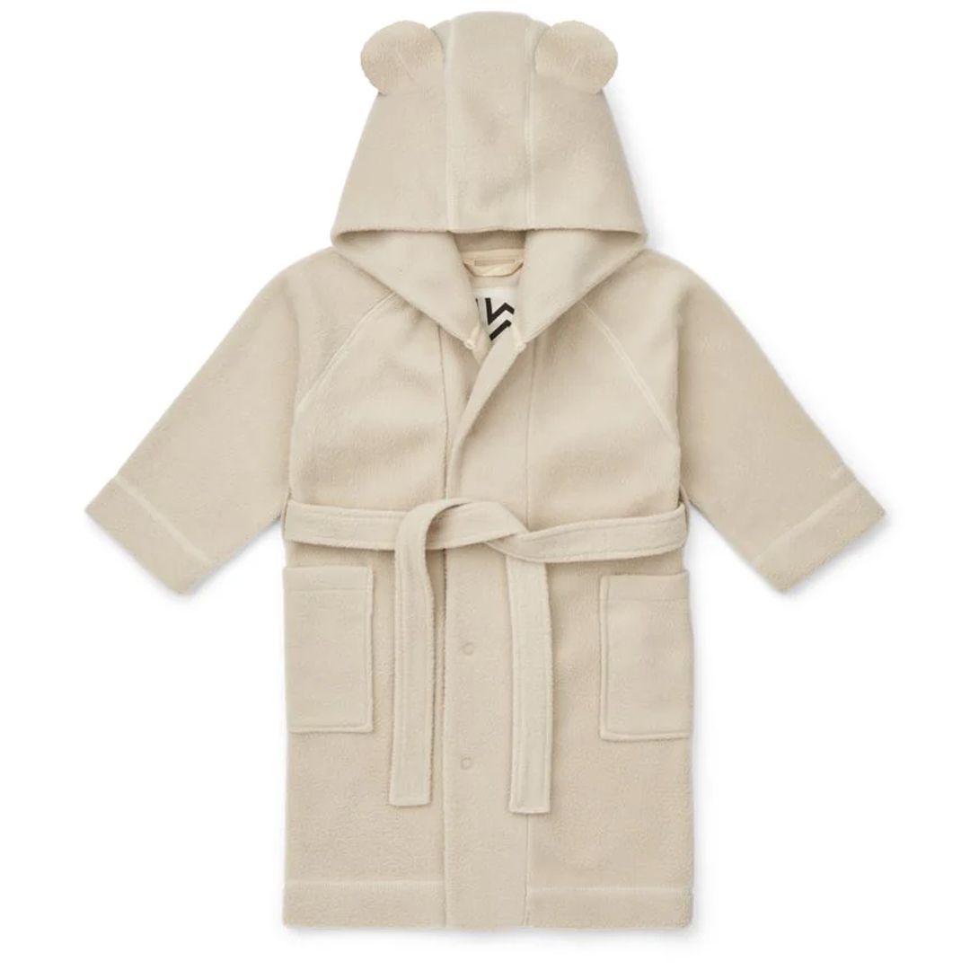 Badekåpe, Liewood, Saki, Fleece, Silver lining 
