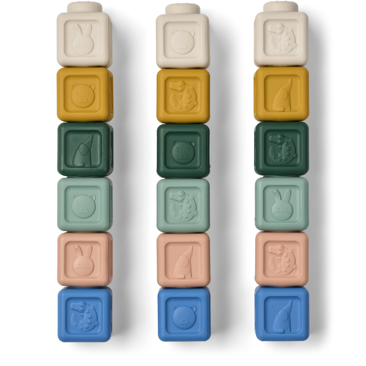 Liewood Byggeklosser, Veda, Beach Blue Multi Mix
