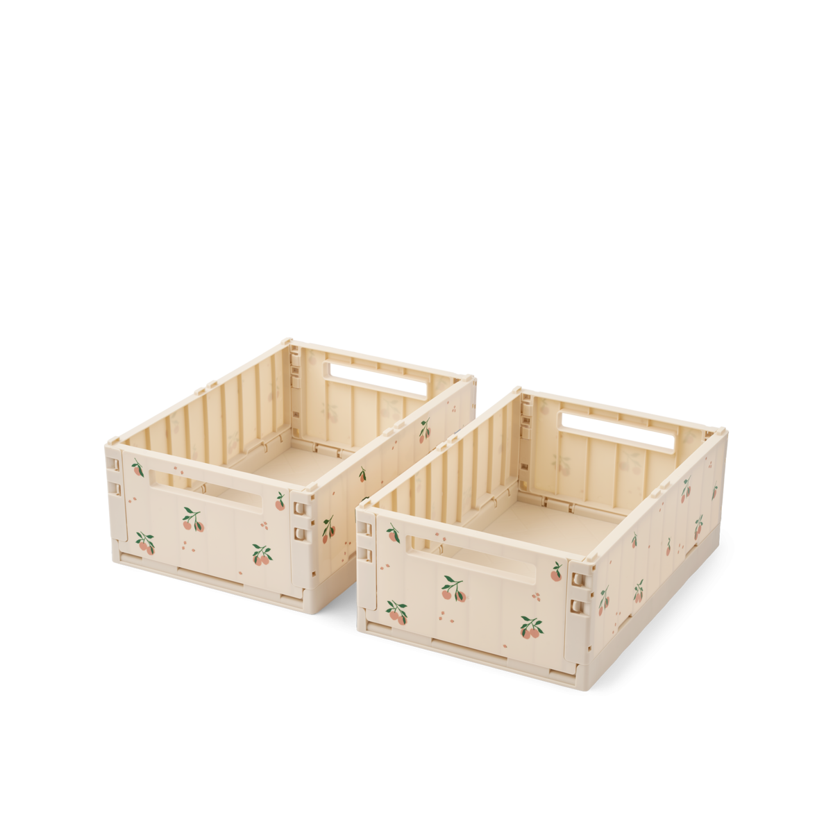 Liewood Oppbevaringsboks Weston M 2pk, Peach / Sea shell