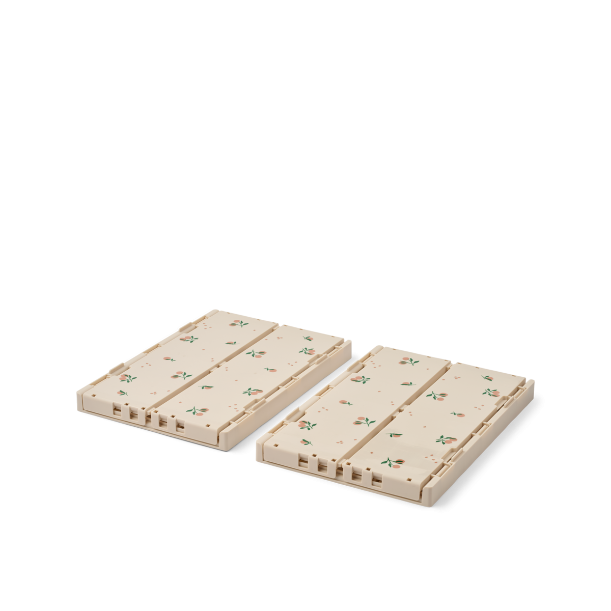 Liewood Oppbevaringsboks Weston M 2pk, Peach / Sea shell